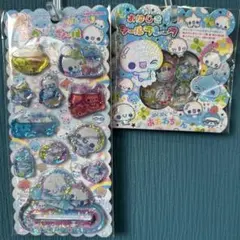 あわわちゃん　ウォーターシール　おはじきシール2点セット