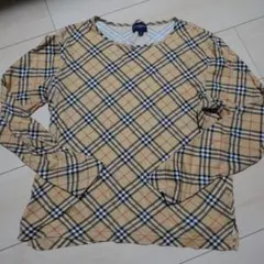 BURBERRY GOLF チェック柄 長袖Tシャツ M