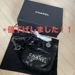 CHANEL22ミニ　レザー　チェーンショルダーバッグ