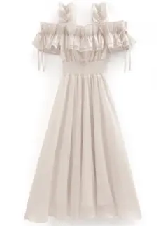 【値下げ中】GRL フリルオフショルコルセットワンピース Mサイズ