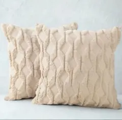 クッションカバー　クッション　ふわふわ　ふんわり　ダイヤ柄　おしゃれ　新生活