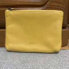 Dakota イエロー レザーポーチのサムネイル