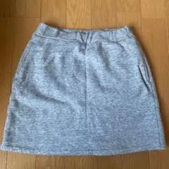 130cグレー 裏地付き シンプルスカート