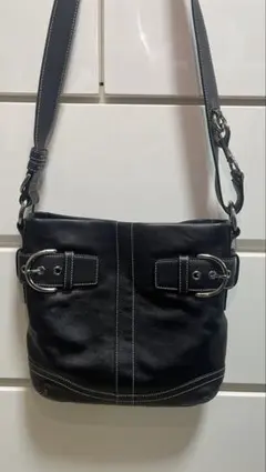 COACH 9412 ワンショルダー レザー ブラック y2k ポーチ 美品 - メルカリ