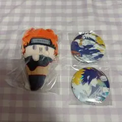 NARUTO 疾風伝 アイスたぴぬい ペイン ナルト サスケ 缶バッジ