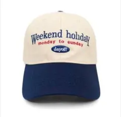 【新品】ベースボールキャップ　ネイビー 刺繍　ストリート アメカジ　アメリカ古着