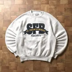 s*p様 90s USA製　JERZEES　カレッジロゴ スウェット　ライトグレ