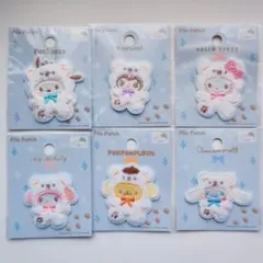 サンリオワッペン シール フルコンプセット ふわふわスノー パイル