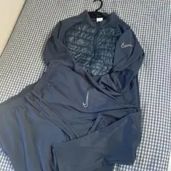 Nike 紺色　ジャージ ジップアップ　セットアップ　drifit