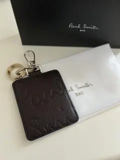 ポールスミス　キーリング　レザー　ブラウン