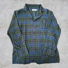 50s 60s ペンドルトン ウール 青系ボード シャツ ジャケット 白タグ