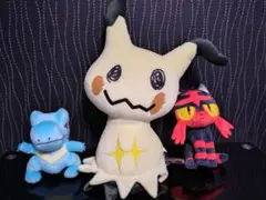 ポケモン　ミミッキュ他2体　ぬいぐるみ セット　オマケ付き