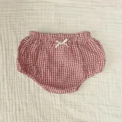 チェック　かぼちゃパンツ　ブルマ