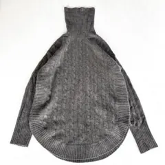 【美品/レディースL】ラルフローレン　カシミヤウール　ケーブルニット　チュニック