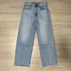 MENES ワイドレッグ デニムパンツ ライトブルー - メルカリ