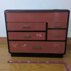 木製の裁縫箱 昭和 古道具