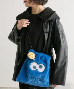 ear PAPILLONER　セサミストリート　巾着バッグ　クッキーモンスター