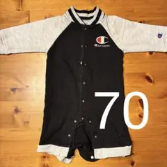 Champion 長袖ロンパース70