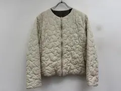 ピアチェーレpiacereリバーシブルスターキルティングブルゾンX2607