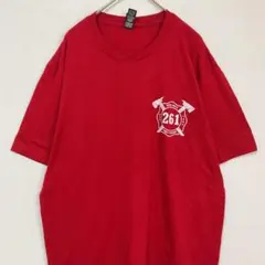 ディストリクト ロゴ Ｔシャツ クルーネック 半袖 Ｍ 赤 混紡 カジュアルのサムネイル