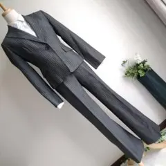 トランスワーク スーツ フォーマル パンツスーツ 麻 M