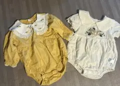 襟付きベビー服2点セット
