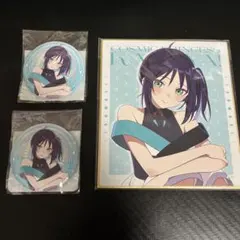 超かぐや姫！×くじクリフ かぐや・酒寄彩葉・月見ヤチヨ ミニ色紙・缶