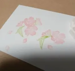 消しゴムはんこ　桜　➃