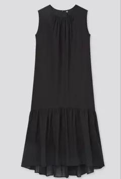 ユニクロ　コットンティアードワンピース（ノースリーブ）　新品