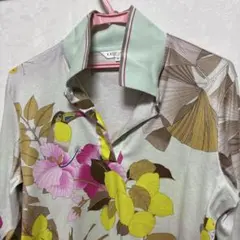 LEONARD SPORT 長袖 ポロシャツ 花柄 鳥モチーフ - メルカリ