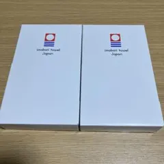 【未使用】今治タオル フェイスタオル ホワイト×ネイビー2枚セットのサムネイル