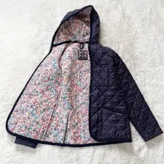 ラベンハム　リバティ　花柄　キルティング　フード　コート　ジャケット