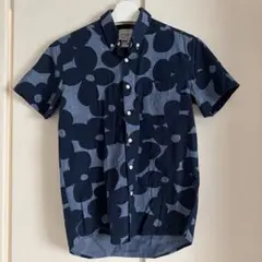 SATURDAYS SURF NYC 半袖シャツ 花柄 ネイビー Sのサムネイル