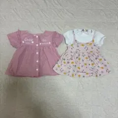 アンパンマン　半袖Tシャツセット　90cm トップス　ブラウス　女の子　フリル