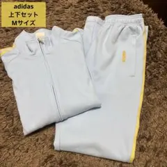 adidas アディダス ジャージ 上下セット Mサイズ ライトブルー