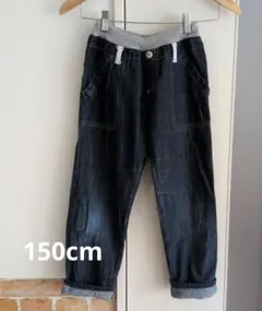 150cm レース デニムパンツ ジーンズ 女の子