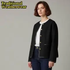 専用-Traditional Weatherwear ノーカラージャケット 34 2026年最新】Traditional Weatherwear レディース ノーカラー