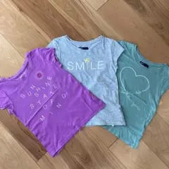 【GAP kids】 フレンチスリーブ Tシャツ 3枚組 まとめ替え 120cm