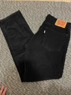LEVI'S 505 コーデュロイ ブラックデニム パンツ W32 L32