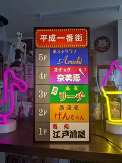 Lサイズ】スナック 飲屋 プレゼント 昭和レトロ 看板 雑貨 ライトBOX