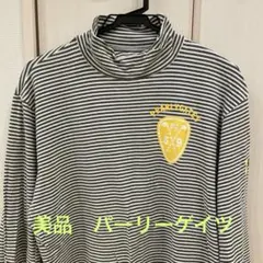 PEARLYGATES ストライプ タートルネック 長袖カットソー