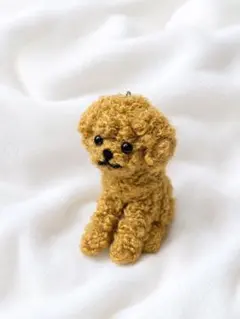 トイプードル　羊毛フェルト　ストラップ　犬のサムネイル