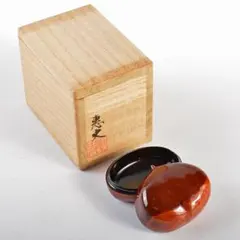 丹波　栗香合　木箱付き　茶道具　栗型　香入 丹波焼 丹窓窯 栗図 香合」(共箱) - 正尚堂