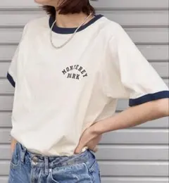 FREAK'S STORE レースライン リンガーTシャツのサムネイル