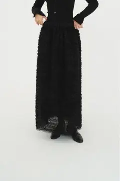 美品 clane FRILL GATHER DOME SKIRT ブラック 1 - メルカリ
