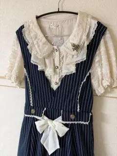 タグ付き新品！axes femme フェミニンラッフルブラウス　ブローチ付　Lのサムネイル