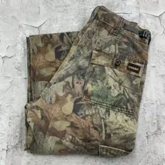 USA製　RANGER　リアルツリー　カーゴパンツ　古着　ブラウン　グリーン系S