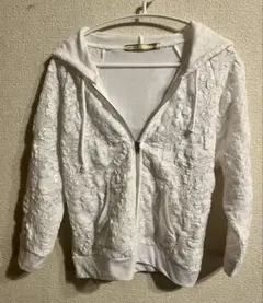 AS KNOW AS PINKY 花柄刺繍パーカー