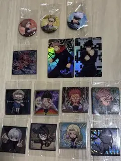 呪術廻戦　ウエハースシール　缶バッジ　まとめ売り