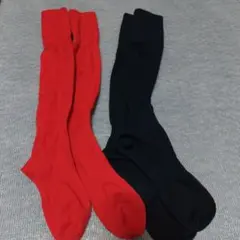 サッカーソックスセット赤、紺25〜27cm